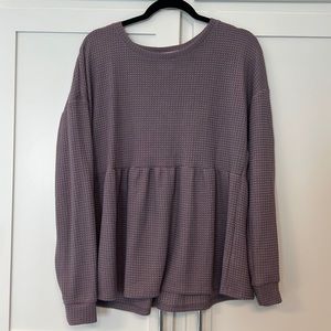 Waffle Knit Blouse